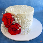 The Juliette Cake with Red Roses - Zweefers, Wollongong