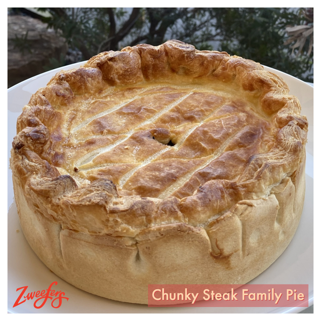 Zweefers Chunky Steak Family Pie