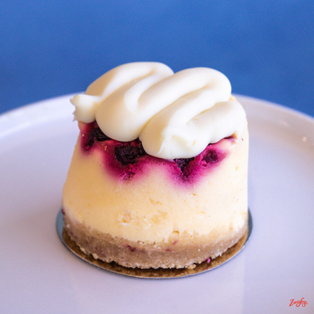 Individual White Chocolate Raspberry Cheesecake - Zweefers, Wollongong