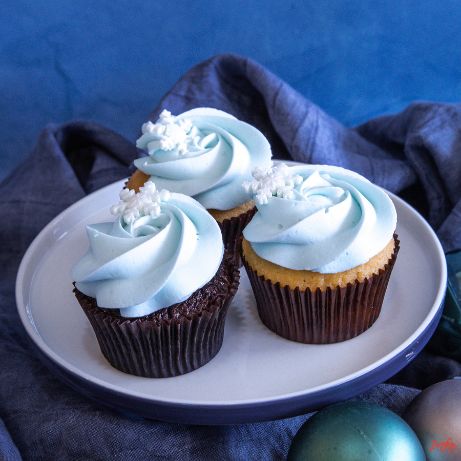 Zweefers Christmas Snowflake Cupcakes - Wollongong